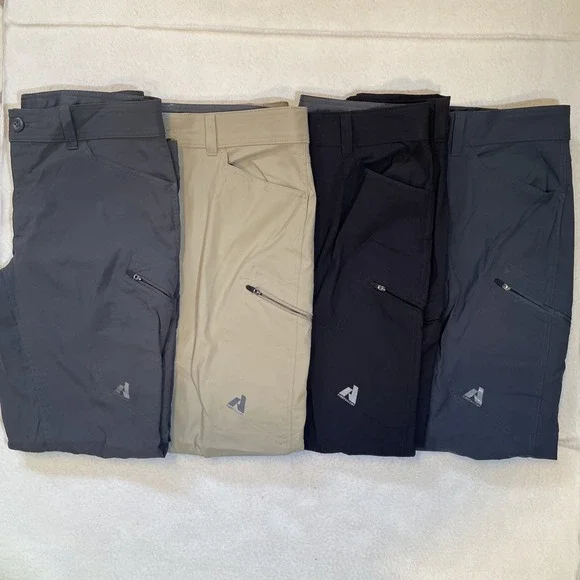 Eddie Bauer First Ascent Hiking Pants Lot of 4 Men's Size 35x32 Cargo Pants Zip - Picture 1 of 10